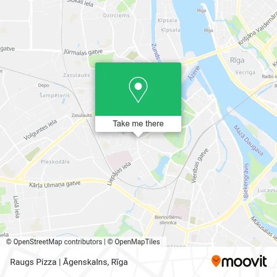 Raugs Pizza | Āgenskalns map