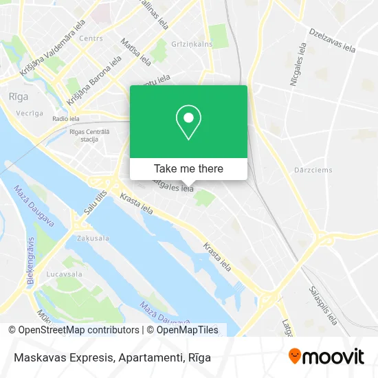 Maskavas Expresis, Apartamenti map