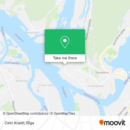 Cetri Krasti map