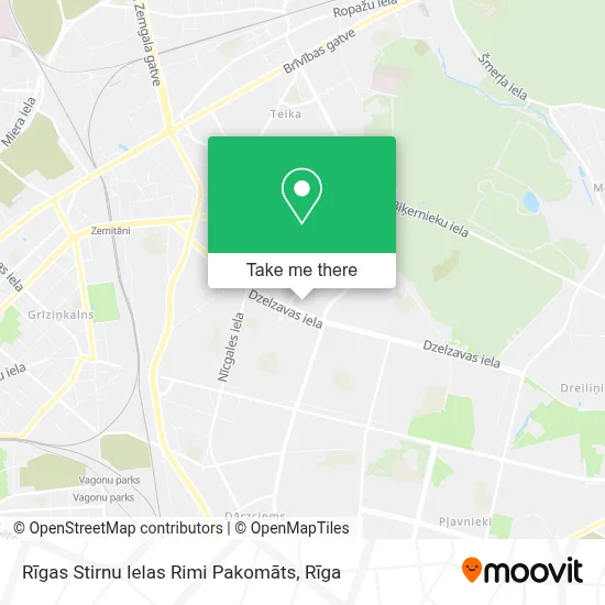 Rīgas Stirnu Ielas Rimi Pakomāts map