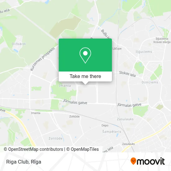 Riga Club map