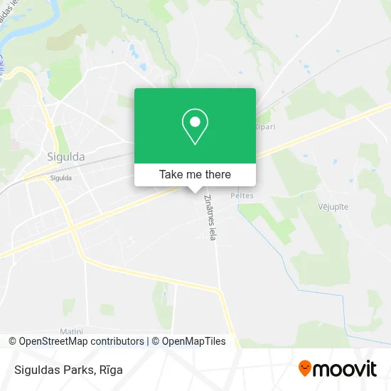 Siguldas Parks map