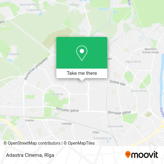 Adastra Cinema map