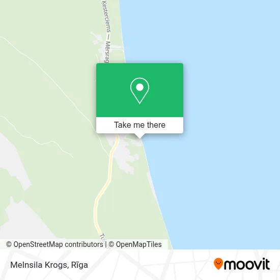 Melnsila Krogs map