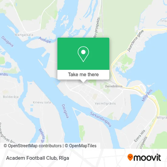 Academ Football Club map