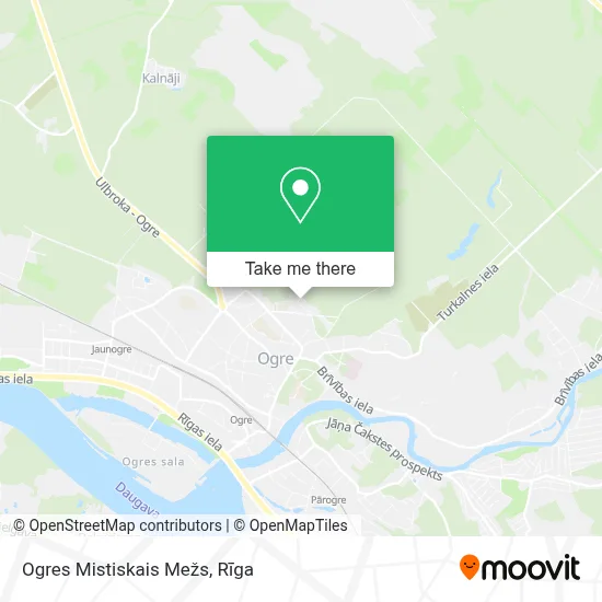 Ogres Mistiskais Mežs map