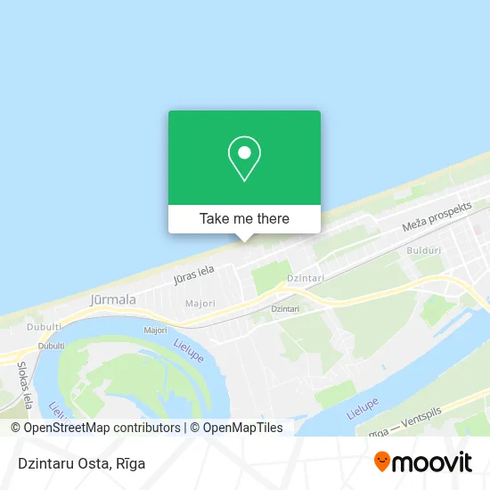Dzintaru Osta map