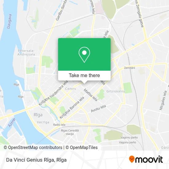 Da Vinci Genius Rīga map