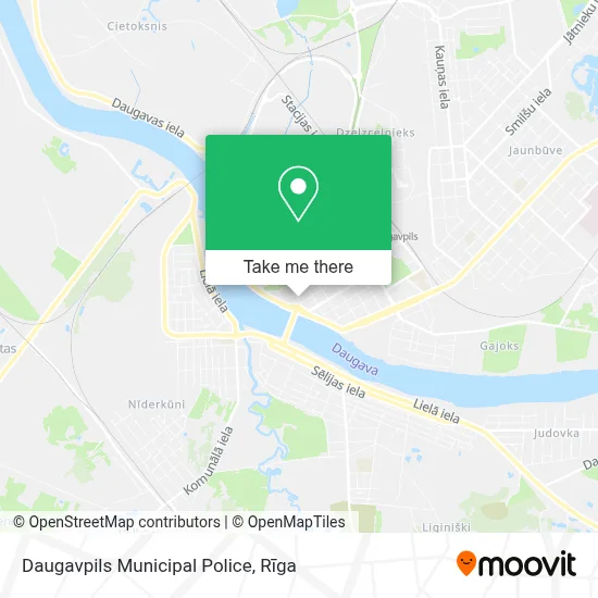 Daugavpils Municipal Police map