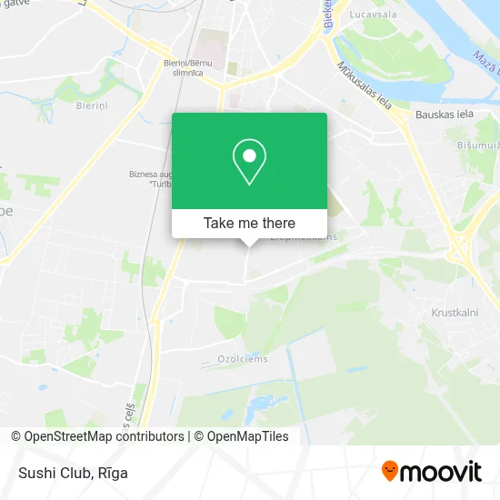 Sushi Club map