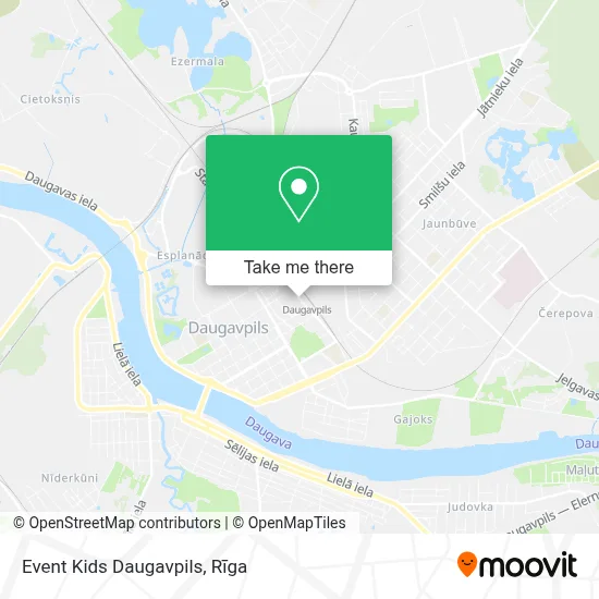 Event Kids Daugavpils map