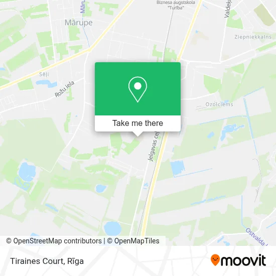 Tiraines Court map