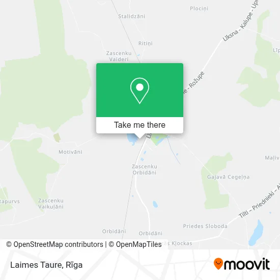 Laimes Taure map