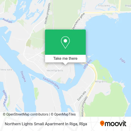 Northern Lights Small Apartment In Riga map