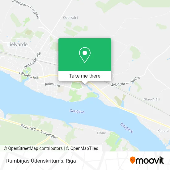 Rumbiņas Ūdenskritums map