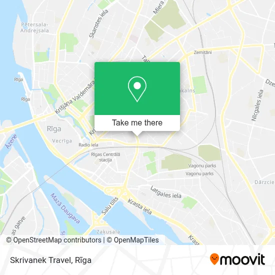 Skrivanek Travel map