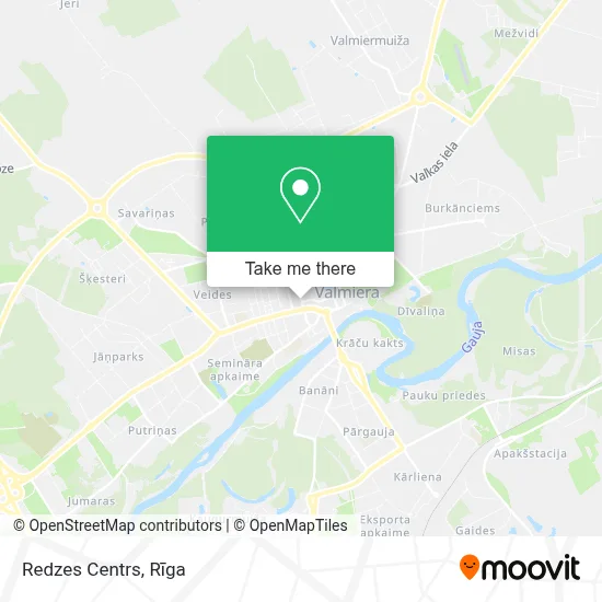 Redzes Centrs map