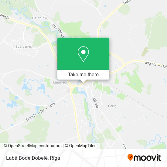 Labā Bode Dobelē map