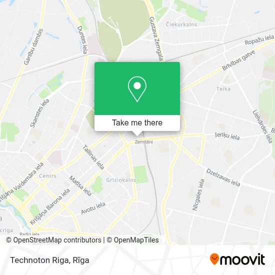 Technoton Riga map