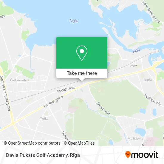 Davis Puksts Golf Academy map