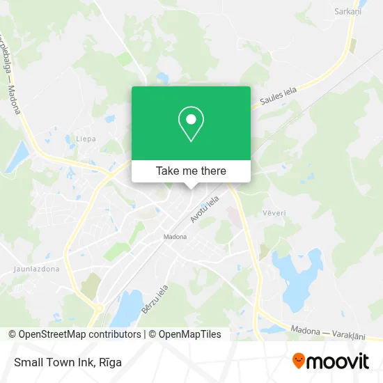 Small Town Ink map