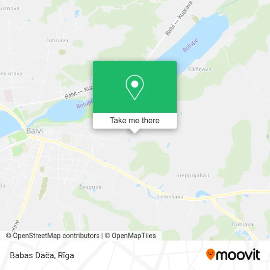 Babas Dača map
