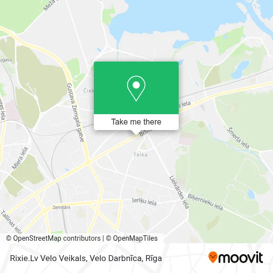 Rixie.Lv Velo Veikals, Velo Darbnīca map