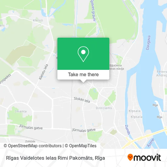 Rīgas Vaidelotes Ielas Rimi Pakomāts map