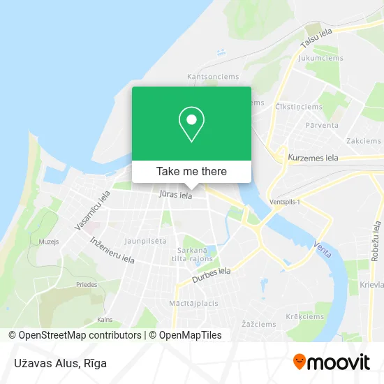 Užavas Alus map