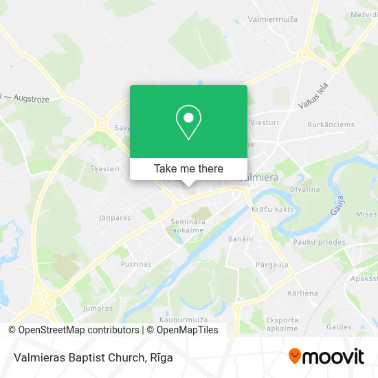 Valmieras Baptist Church map
