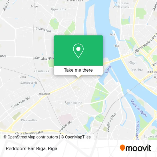 Reddoors Bar Riga map