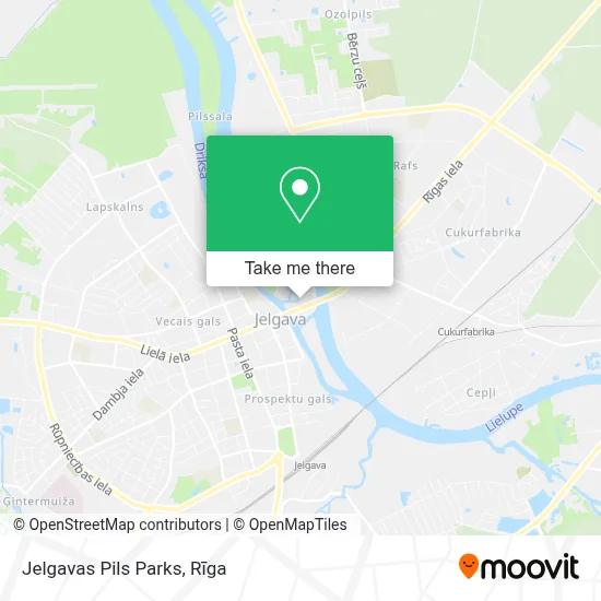 Jelgavas Pils Parks map
