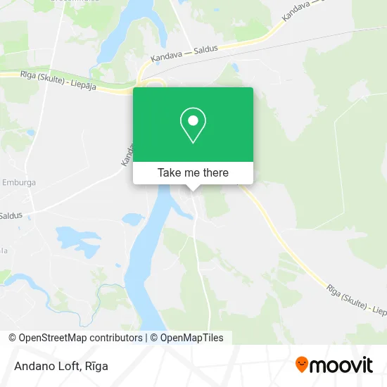 Andano Loft map
