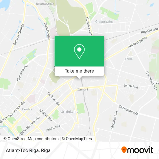 Atlant-Tec Riga map