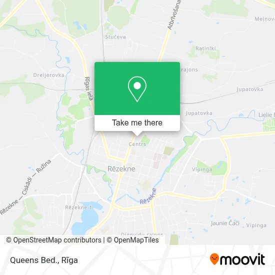 Queens Bed. map