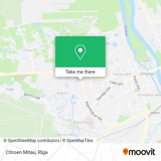Citroen Mitau map