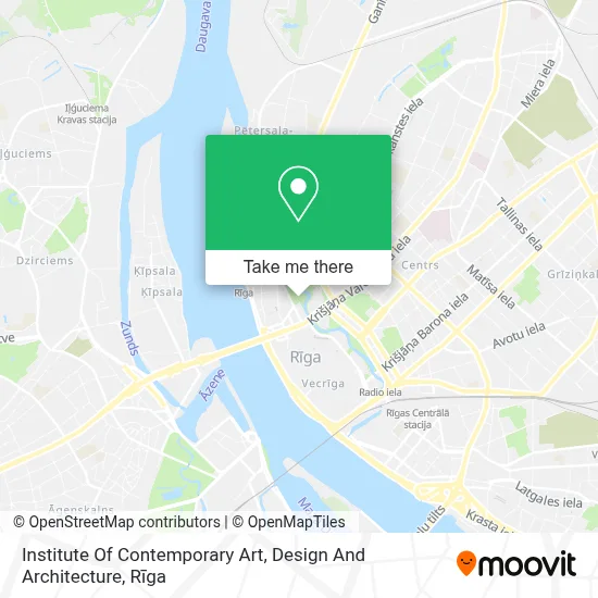 Institute Of Contemporary Art, Design And Architecture map