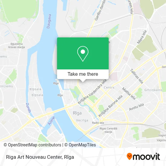 Riga Art Nouveau Center map