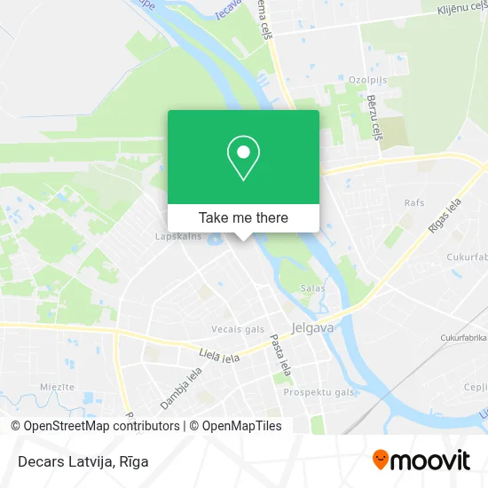 Decars Latvija map