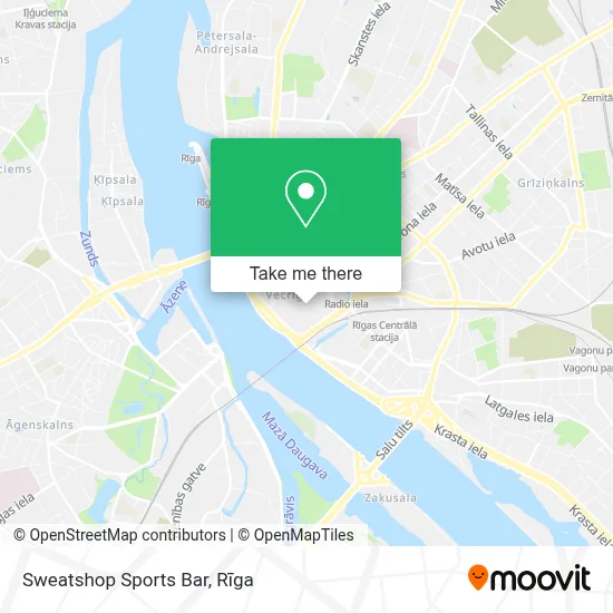Sweatshop Sports Bar map