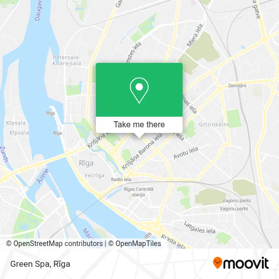 Green Spa map