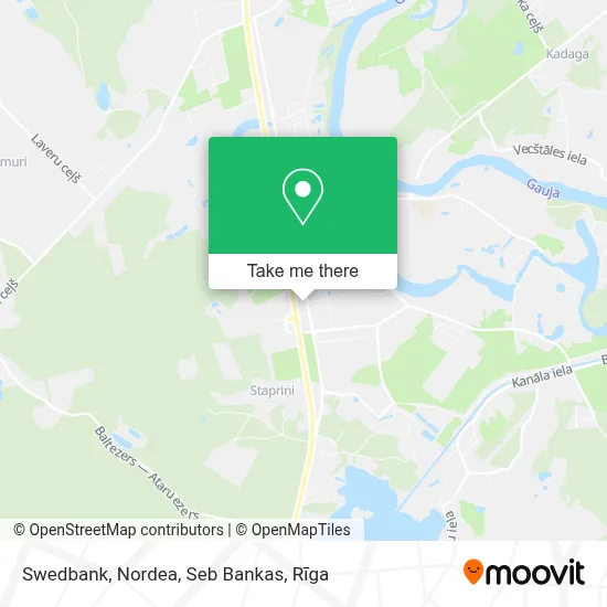 Swedbank, Nordea, Seb Bankas map
