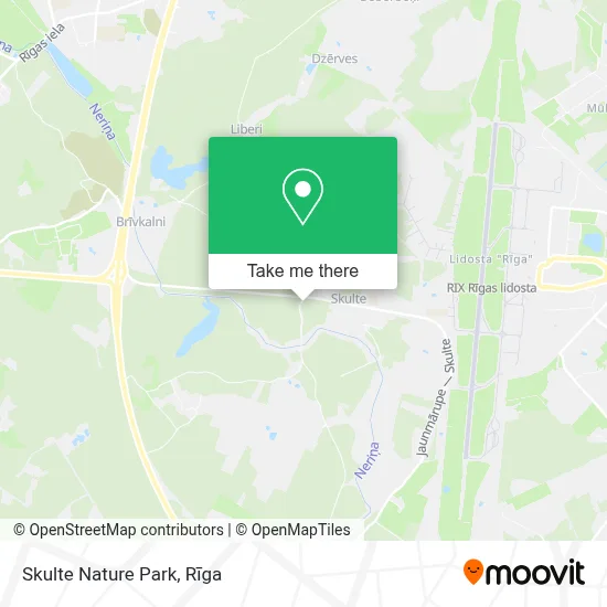 Skulte Nature Park map