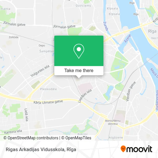 Rigas Arkadijas Vidusskola map