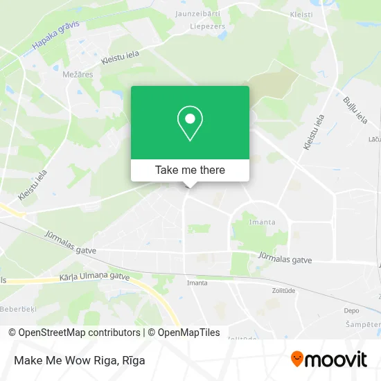 Make Me Wow Riga map