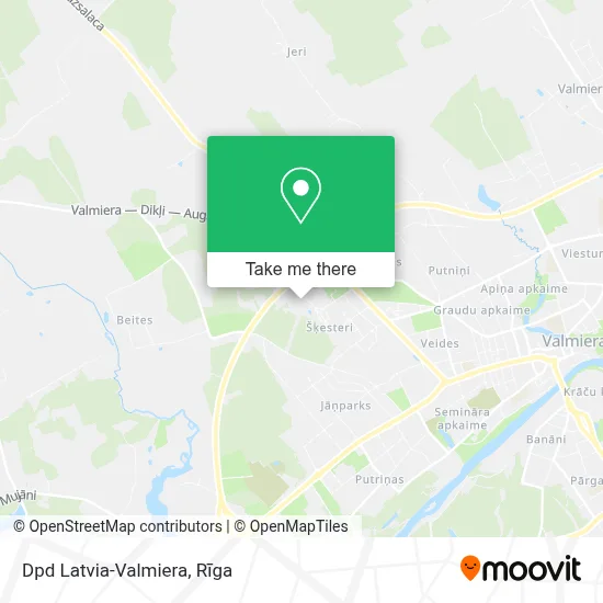 Dpd Latvia-Valmiera map