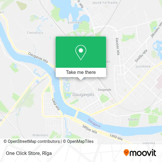 One Click Store map