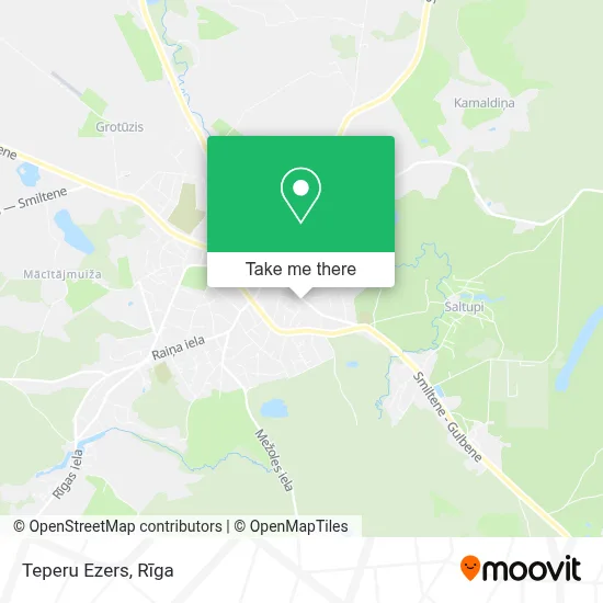 Teperu Ezers map