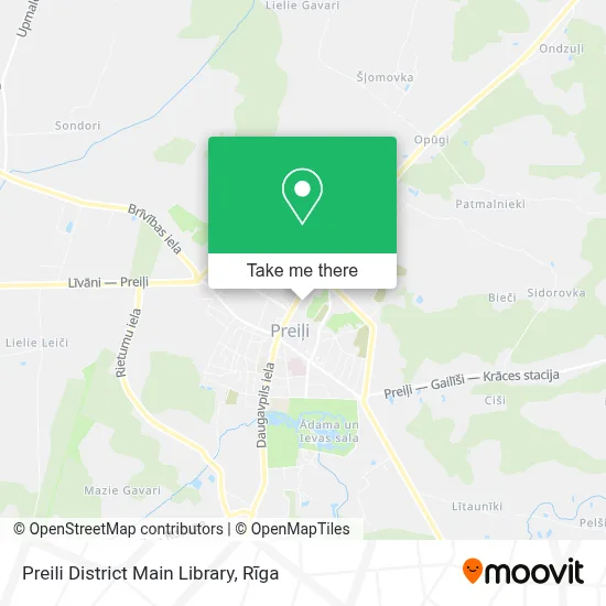 Preili District Main Library map