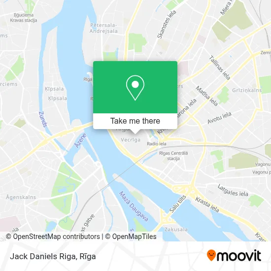 Jack Daniels Riga map
